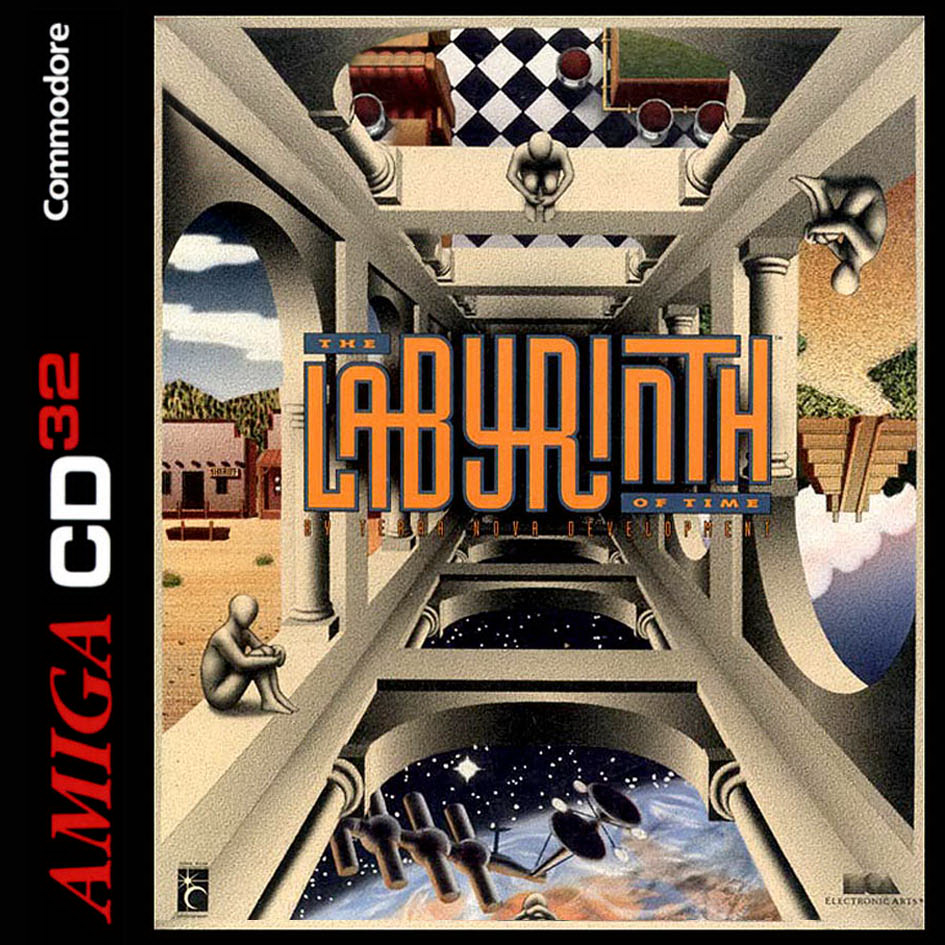 The Labyrinth of Time box art for Amiga CD32
